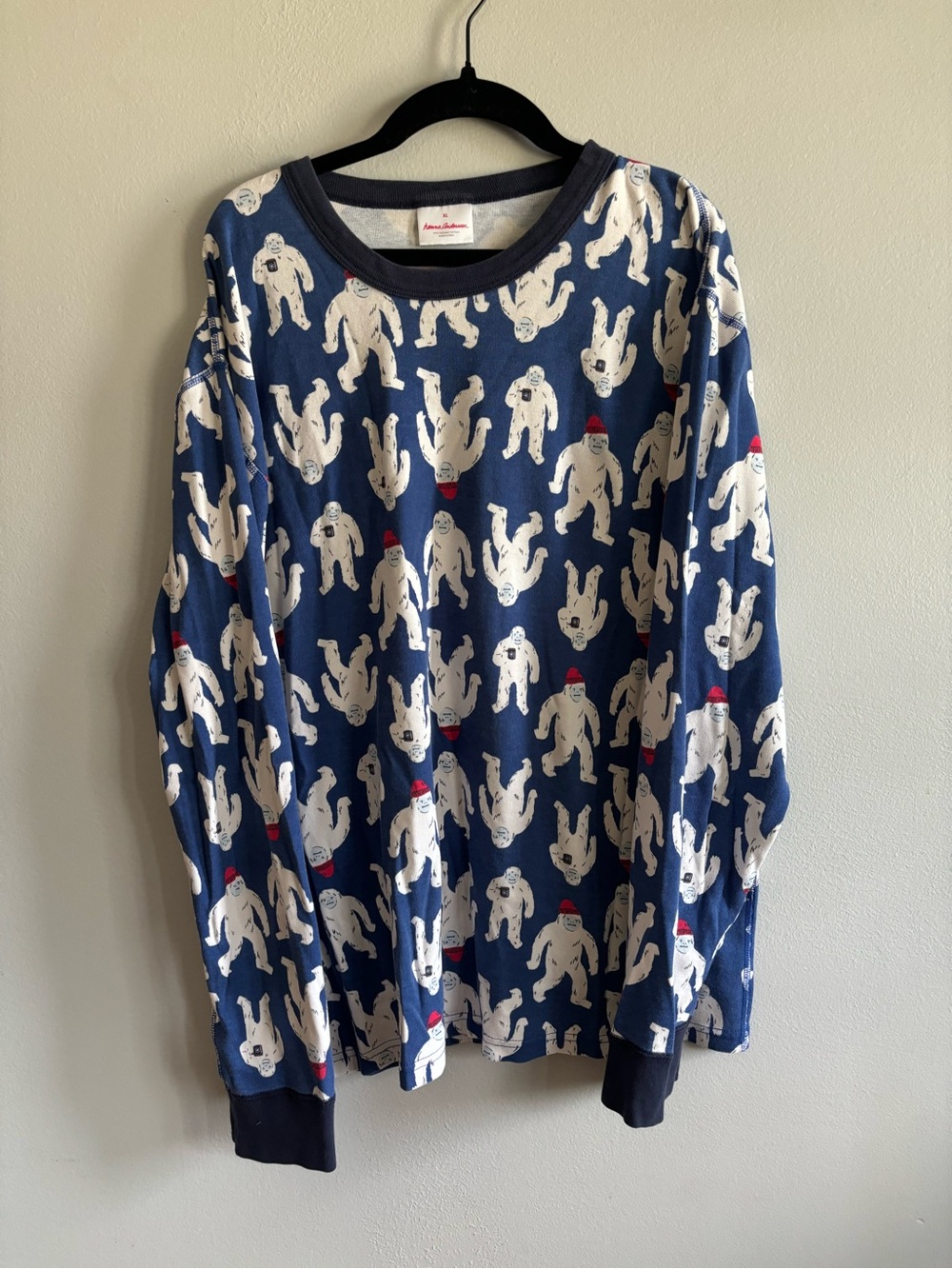 Hanna Andersson men’s pajama top winter yetis
